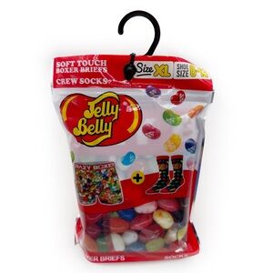 Jelly Belly Jelly Brans Crazy Boxer Briefs Mens XL Underwear and Socks Gift Set